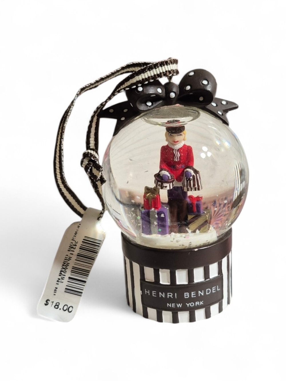 Henri Bendel Bundle Snow Globe Ornaments, Compact, Keychain, & Pouch - Picture 3 of 7
